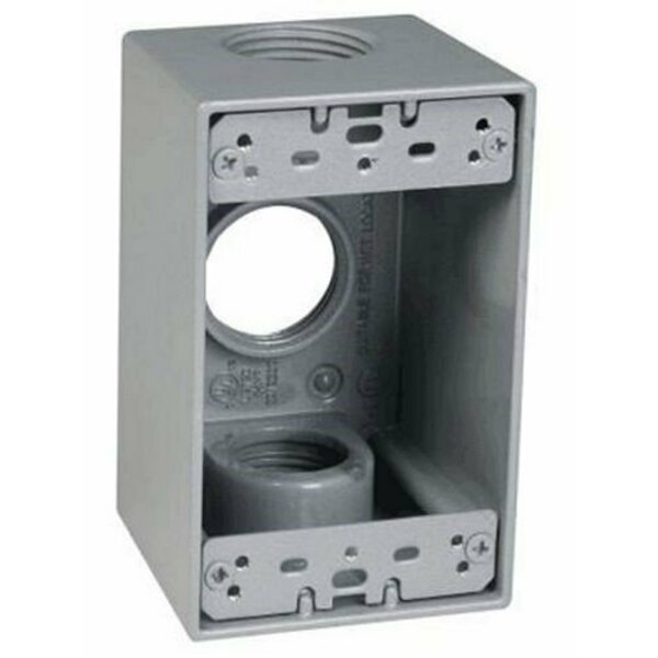 Taymac Electrical Box, Outlet Box, 1 Gang, Cast Metal, Rectangular SB375S